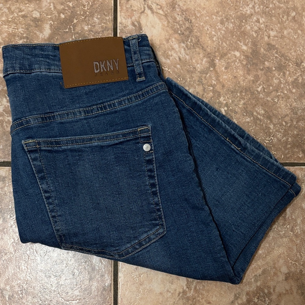 DKNY Men's Deep Blue Denim Shorts